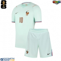 Otroški Nogometni dresi Francija Kylian Mbappe #10 Gostujoči SP 2026 Kratek Rokav (+ Kratke hlače)